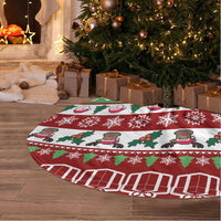 Snowman Tree Christmas Tree Skirt Xmas Holiday Patterns - Wonder Print Shop