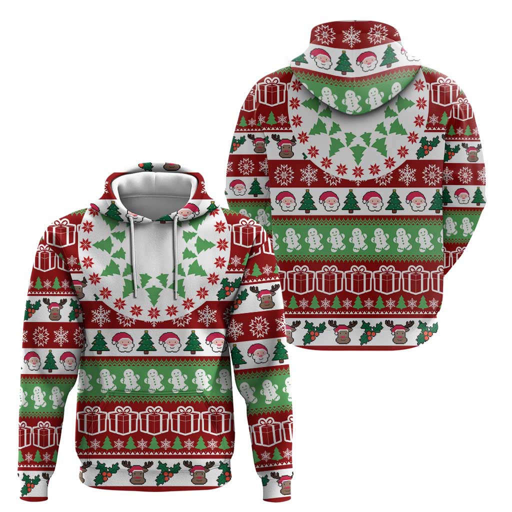 Snowman Tree Christmas Zip Hoodie Xmas Holiday Patterns - Wonder Print Shop