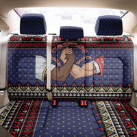 Santa And Jesus Christmas Christmas Back Car Seat Cover Xmas Holiday Patterns - Wonder Print Shop