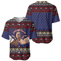 Santa And Jesus Christmas Christmas Baseball Jersey Xmas Holiday Patterns - Wonder Print Shop