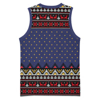 Santa And Jesus Christmas Christmas Basketball Jersey Xmas Holiday Patterns - Wonder Print Shop
