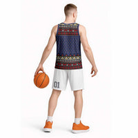 Santa And Jesus Christmas Christmas Basketball Jersey Xmas Holiday Patterns - Wonder Print Shop