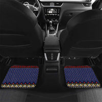 Santa And Jesus Christmas Christmas Car Mats Xmas Holiday Patterns - Wonder Print Shop