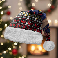 Santa And Jesus Christmas Christmas Santa Hat Xmas Holiday Patterns - Wonder Print Shop
