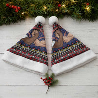 Santa And Jesus Christmas Christmas Santa Hat Xmas Holiday Patterns - Wonder Print Shop