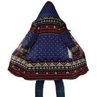 Santa And Jesus Christmas Christmas Cloak Xmas Holiday Patterns - Wonder Print Shop