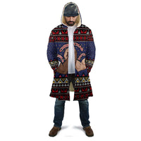 Santa And Jesus Christmas Christmas Cloak Xmas Holiday Patterns - Wonder Print Shop
