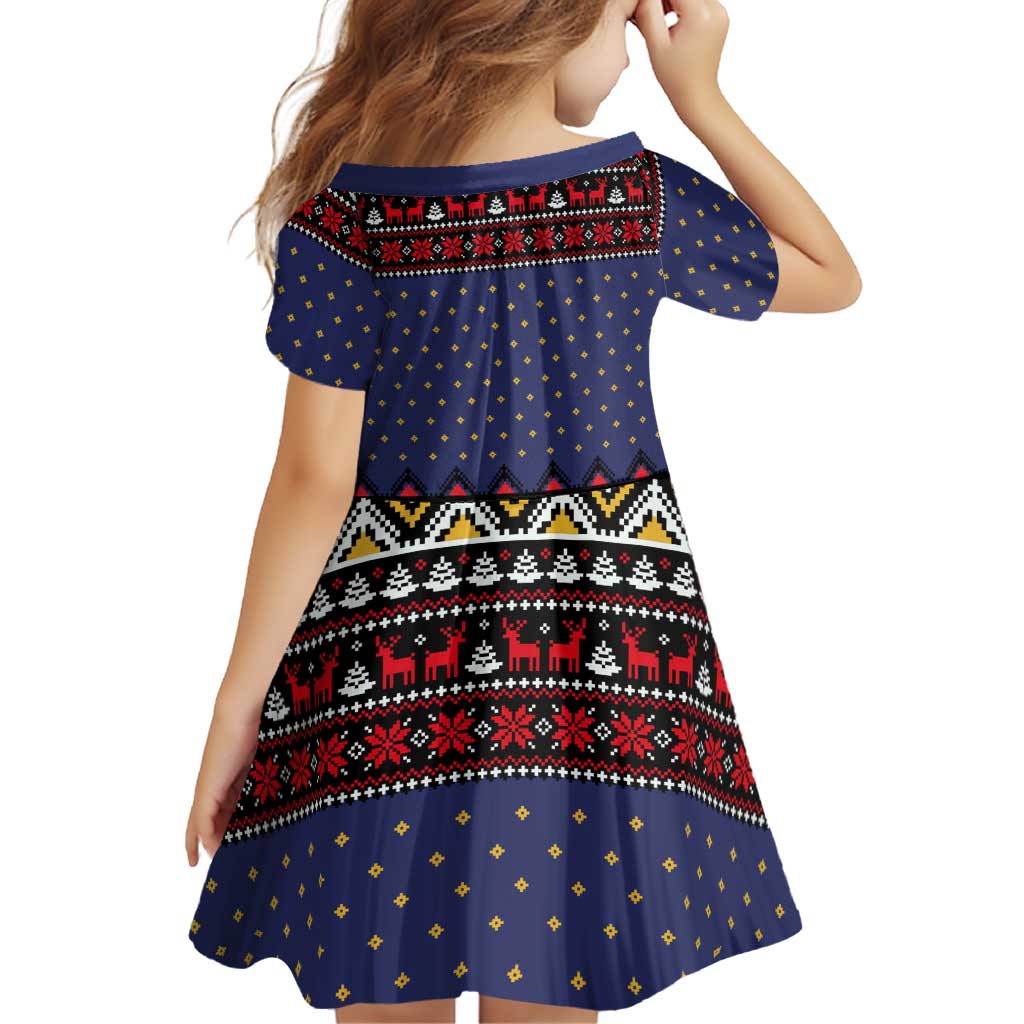 Santa And Jesus Christmas Christmas Family Matching Short Sleeve Bodycon Dress and Hawaiian Shirt Xmas Holiday Patterns - Wonder Print Shop