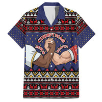 Santa And Jesus Christmas Christmas Hawaiian Shirt Xmas Holiday Patterns - Wonder Print Shop