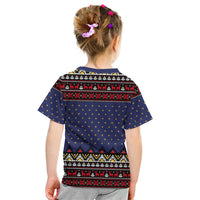 Santa And Jesus Christmas Christmas Kid T Shirt Xmas Holiday Patterns - Wonder Print Shop