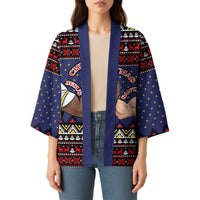 Santa And Jesus Christmas Christmas Kimono Xmas Holiday Patterns - Wonder Print Shop