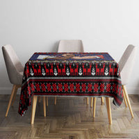 Santa And Jesus Christmas Christmas Tablecloth Xmas Holiday Patterns - Wonder Print Shop