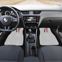 Custom Golf Ball and Clubs Car Mats with American Flag Smoke Effect and Hexagon Pattern - Wonder Print Shop