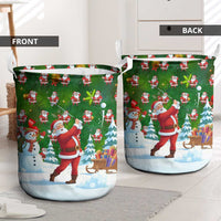 Funny Christmas Golf Shirt Mens Golf Laundry Basket Santa Golfer Christmas - Wonder Print Shop