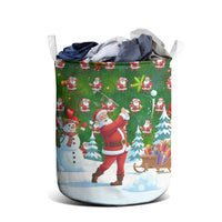Funny Christmas Golf Shirt Mens Golf Laundry Basket Santa Golfer Christmas - Wonder Print Shop