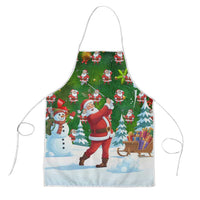 Funny Christmas Golf Shirt Mens Golf Apron Santa Golfer Christmas - Wonder Print Shop