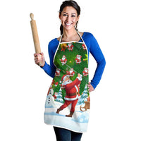 Funny Christmas Golf Shirt Mens Golf Apron Santa Golfer Christmas - Wonder Print Shop