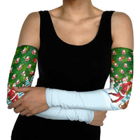 Funny Christmas Golf Shirt Mens Golf Arm Sleeves Santa Golfer Christmas - Wonder Print Shop