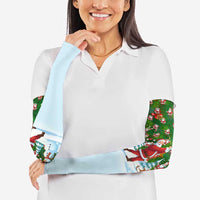 Funny Christmas Golf Shirt Mens Golf Arm Sleeves Santa Golfer Christmas - Wonder Print Shop
