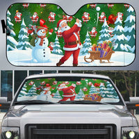 Funny Christmas Golf Shirt Mens Golf Auto Sun Shade Santa Golfer Christmas - Wonder Print Shop