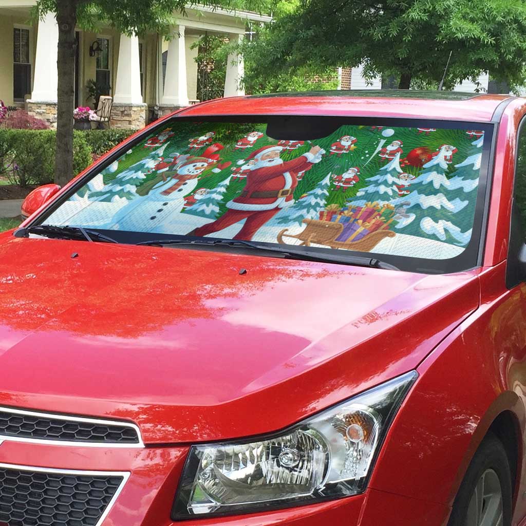 Funny Christmas Golf Shirt Mens Golf Auto Sun Shade Santa Golfer Christmas - Wonder Print Shop