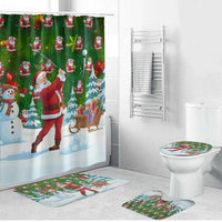 Funny Christmas Golf Shirt Mens Golf Bathroom Set Santa Golfer Christmas - Wonder Print Shop