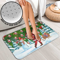 Funny Christmas Golf Shirt Mens Golf Bathroom Set Santa Golfer Christmas - Wonder Print Shop