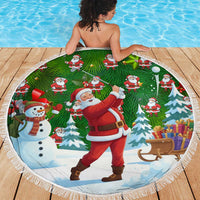 Funny Christmas Golf Shirt Mens Golf Beach Blanket Santa Golfer Christmas - Wonder Print Shop
