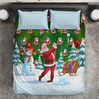 Funny Christmas Golf Shirt Mens Golf Bedding Set Santa Golfer Christmas - Wonder Print Shop