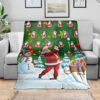 Funny Christmas Golf Shirt Mens Golf Blanket Santa Golfer Christmas - Wonder Print Shop