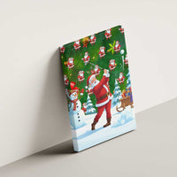 Funny Christmas Golf Shirt Mens Golf Canvas Wall Art Santa Golfer Christmas - Wonder Print Shop
