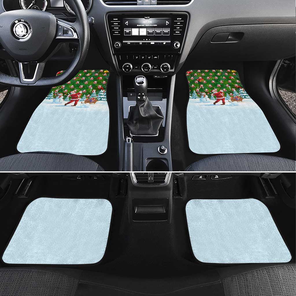 Funny Christmas Golf Shirt Mens Golf Car Mats Santa Golfer Christmas - Wonder Print Shop