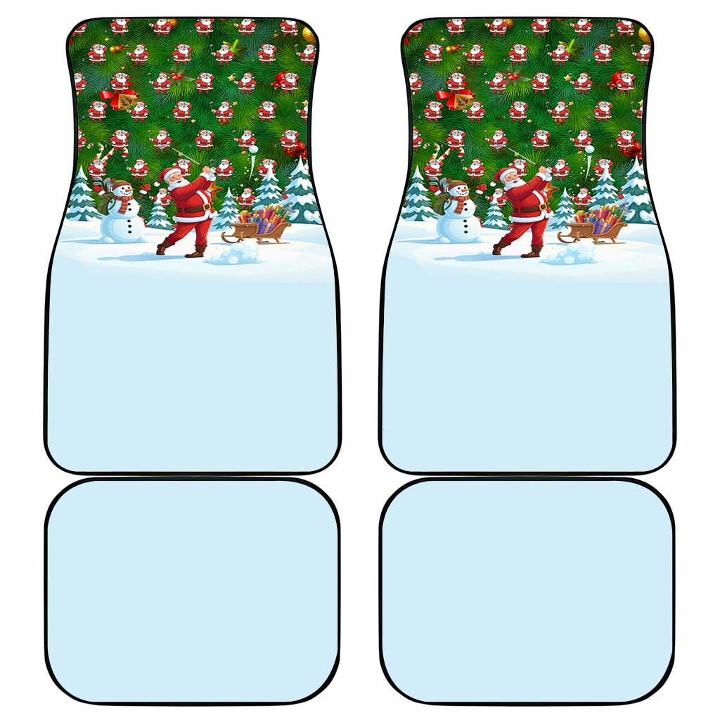 Funny Christmas Golf Shirt Mens Golf Car Mats Santa Golfer Christmas - Wonder Print Shop