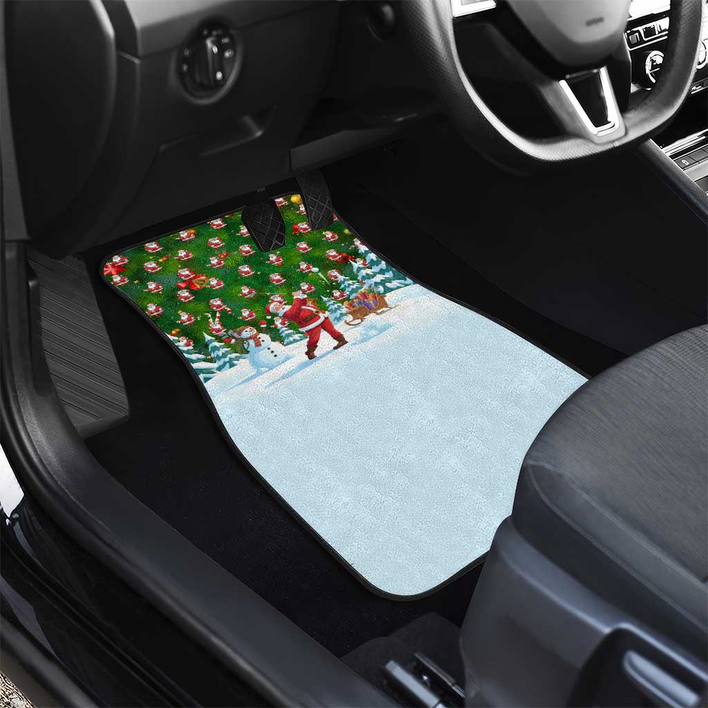Funny Christmas Golf Shirt Mens Golf Car Mats Santa Golfer Christmas - Wonder Print Shop