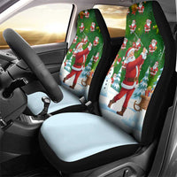 Funny Christmas Golf Shirt Mens Golf Car Seat Cover Santa Golfer Christmas - Wonder Print Shop