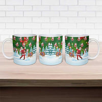 Funny Christmas Golf Shirt Mens Golf Ceramic Mug Santa Golfer Christmas - Wonder Print Shop