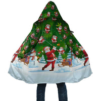 Custom Funny Christmas Golf Shirt Mens Golf Cloak Santa Golfer Christmas - Wonder Print Shop