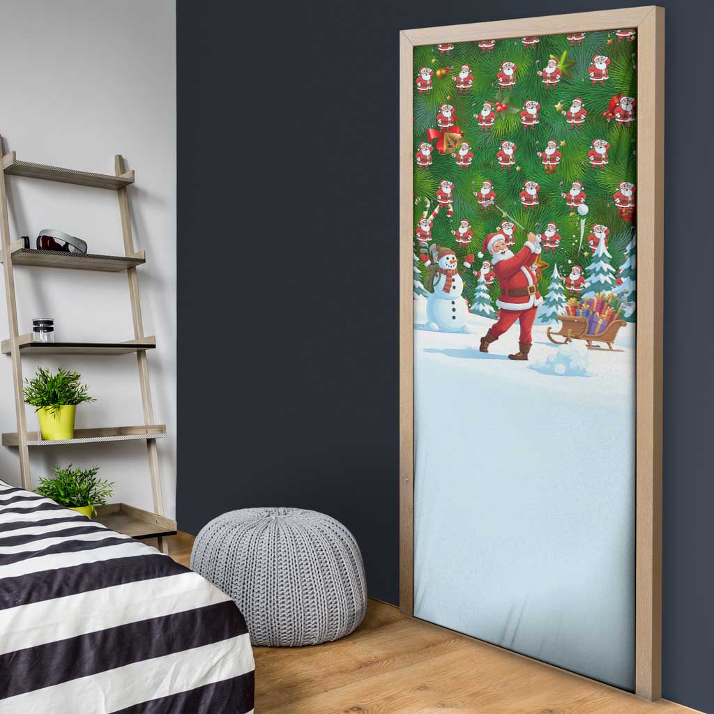 Funny Christmas Golf Shirt Mens Golf Door Cover Santa Golfer Christmas - Wonder Print Shop