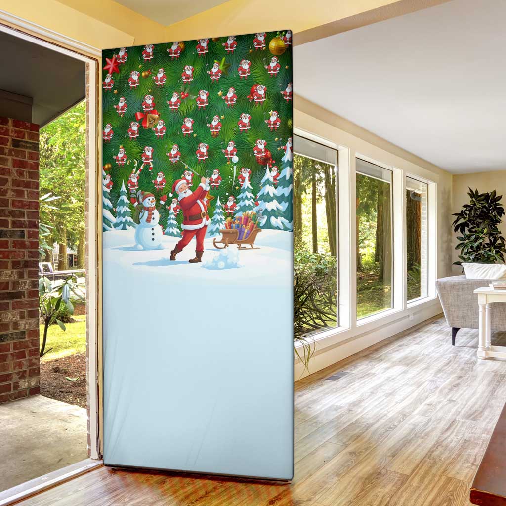 Funny Christmas Golf Shirt Mens Golf Door Cover Santa Golfer Christmas - Wonder Print Shop
