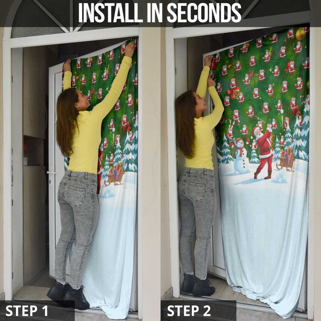 Funny Christmas Golf Shirt Mens Golf Door Cover Santa Golfer Christmas - Wonder Print Shop