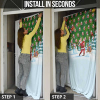 Funny Christmas Golf Shirt Mens Golf Door Cover Santa Golfer Christmas - Wonder Print Shop