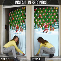 Funny Christmas Golf Shirt Mens Golf Door Cover Santa Golfer Christmas - Wonder Print Shop