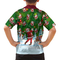 Custom Funny Christmas Golf Shirt Mens Golf Family Matching Tank Maxi Dress and Hawaiian Shirt Santa Golfer Christmas - Wonder Print Shop