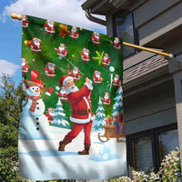 Funny Christmas Golf Shirt Mens Golf Garden Flag Santa Golfer Christmas - Wonder Print Shop