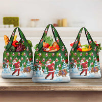 Funny Christmas Golf Shirt Mens Golf Grocery Bag Santa Golfer Christmas - Wonder Print Shop