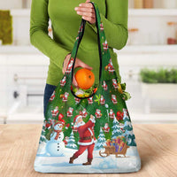 Funny Christmas Golf Shirt Mens Golf Grocery Bag Santa Golfer Christmas - Wonder Print Shop