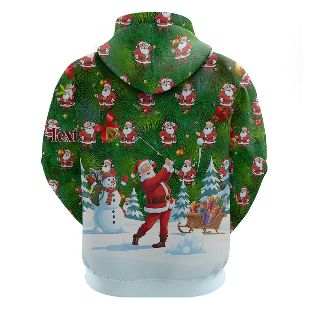 Custom Funny Christmas Golf Shirt Mens Golf Hoodie Santa Golfer Christmas - Wonder Print Shop