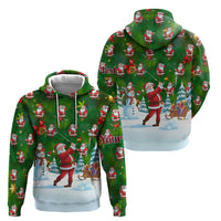 Custom Funny Christmas Golf Shirt Mens Golf Hoodie Santa Golfer Christmas - Wonder Print Shop