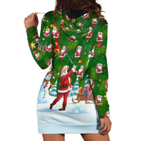 Custom Funny Christmas Golf Shirt Mens Golf Hoodie Dress Santa Golfer Christmas - Wonder Print Shop