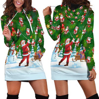 Custom Funny Christmas Golf Shirt Mens Golf Hoodie Dress Santa Golfer Christmas - Wonder Print Shop